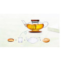 Personalizado Chá de vidro de design bonito Chaleira de água de pote